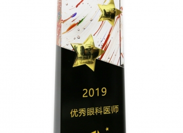 喬崗  2019優(yōu)秀眼科醫(yī)師獎獎杯