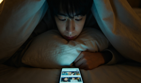 长期熬夜、关灯看手机，可能损伤眼底