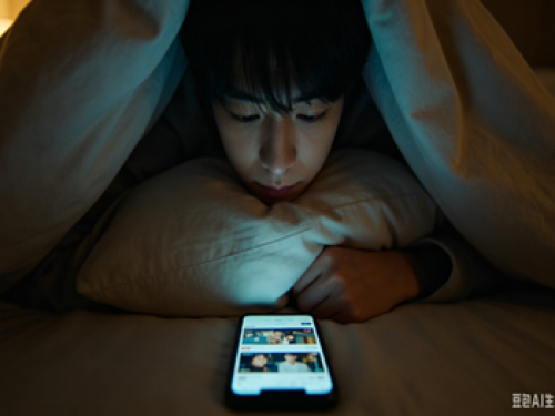 长期熬夜、关灯看手机，可能损伤眼底